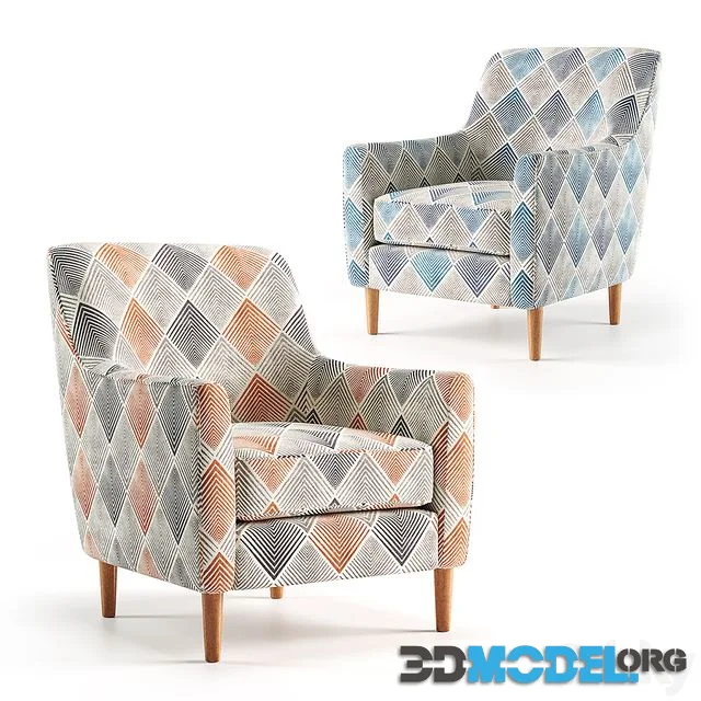 Sven Sunset Denim Accent Chair