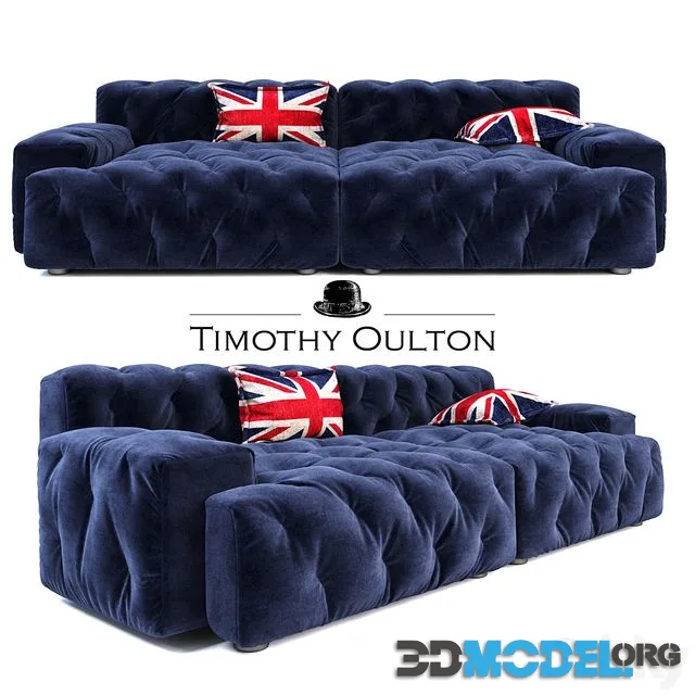Timothy Oulton Pincushion Sectional Sofa