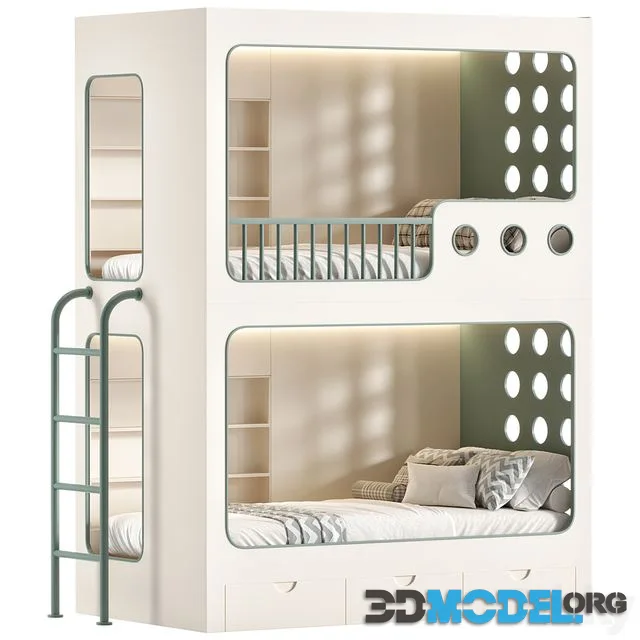 Two Level Desinger Kids bed 02
