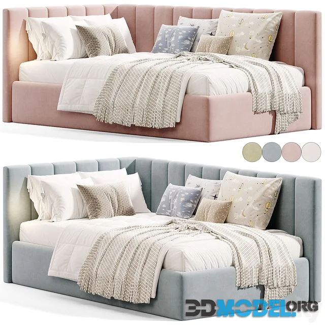 Upholstered corner bed Olvia