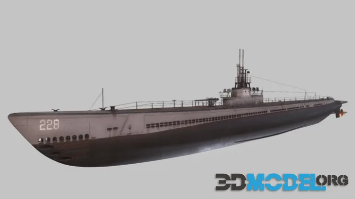 USS DRUM SUBMARINE (1942) (PBR)