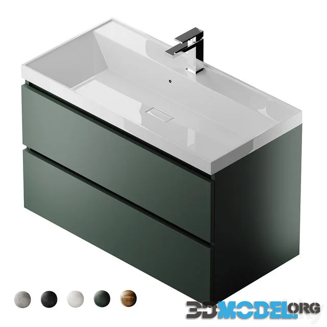 Vanity unit with sink Uperwood Classic New 90 cm