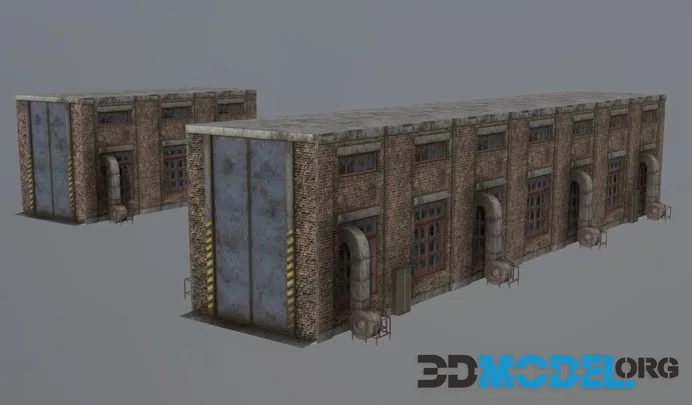 Warehouse Old Building Big And Small Version (PBR)