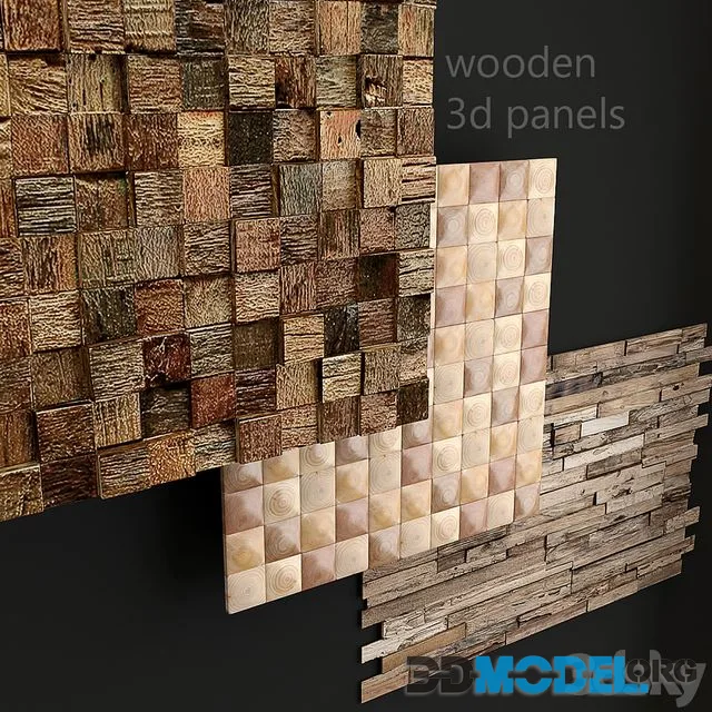 Wooden 3d panels