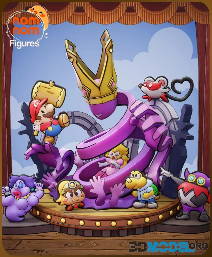 Nomnom Figures - Chibi Paper Mario – Printable
