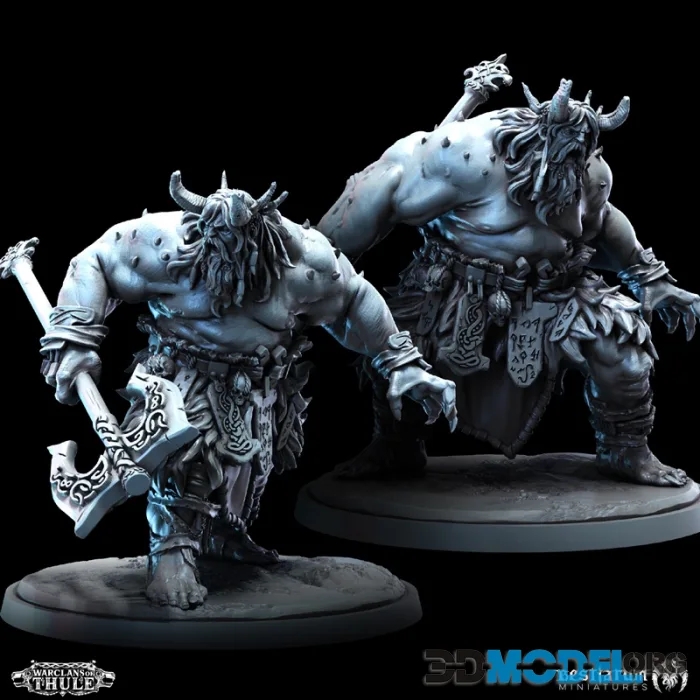 Bestiarum Miniatures - Giantsblood Berzerkers x2 – Printable