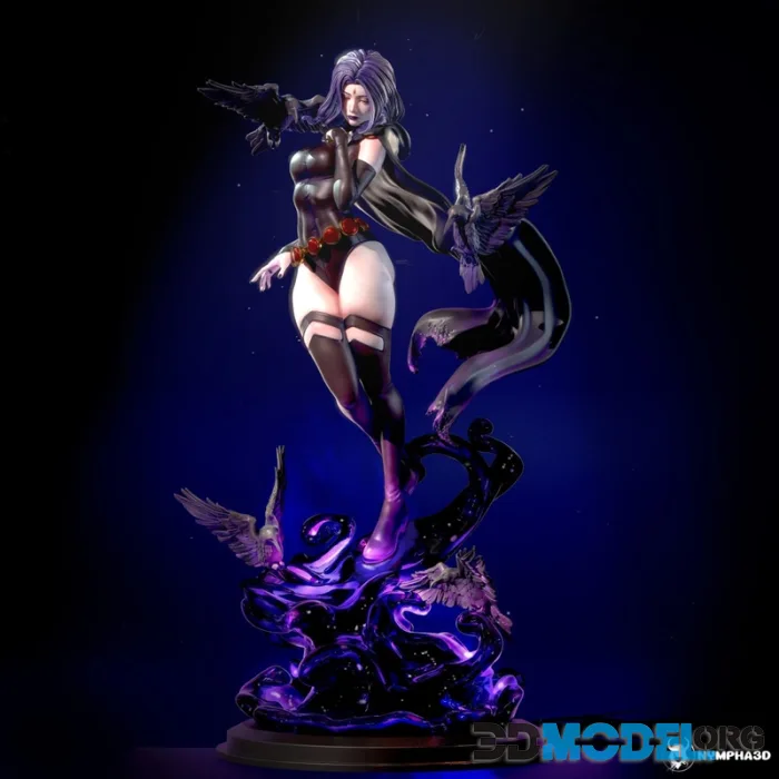 NYMPHA3D - Raven (DC Comics) – Printable
