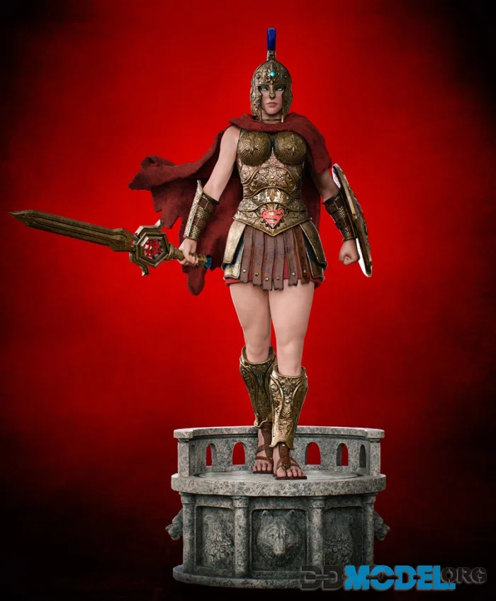 Super Girl Gladiator – Printable