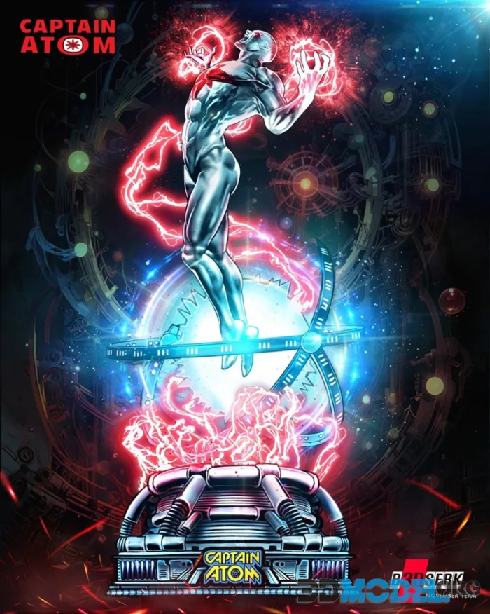 B3dserk - Captain Atom Sculpture – Printable
