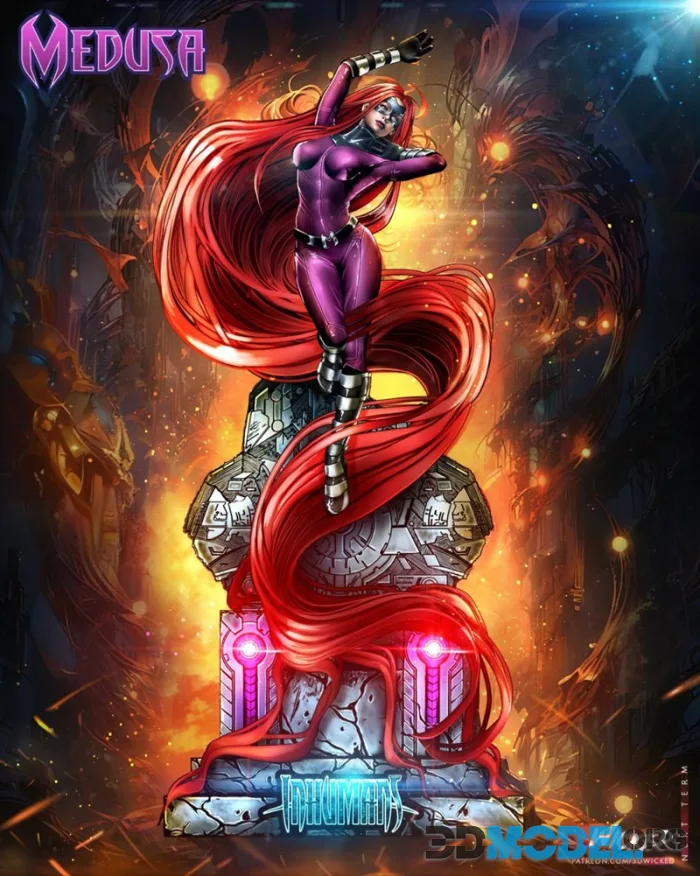 Wicked - Medusa Inhumans Sculpture – Printable