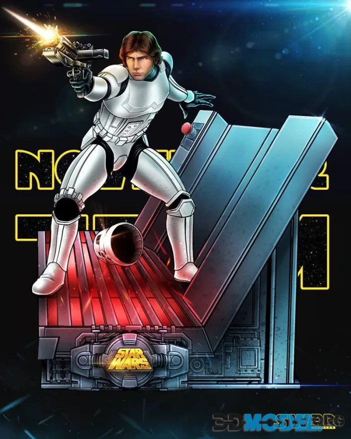 SW3D - Han Solo Stormtrooper Sculpture – Printable