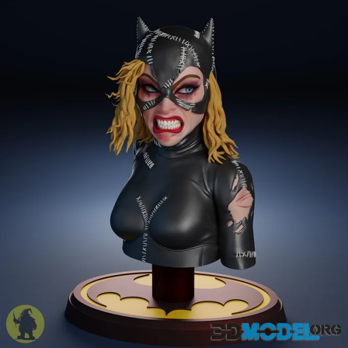 Stylized Catwoman Bust (Batman Returns - 1992) – Printable