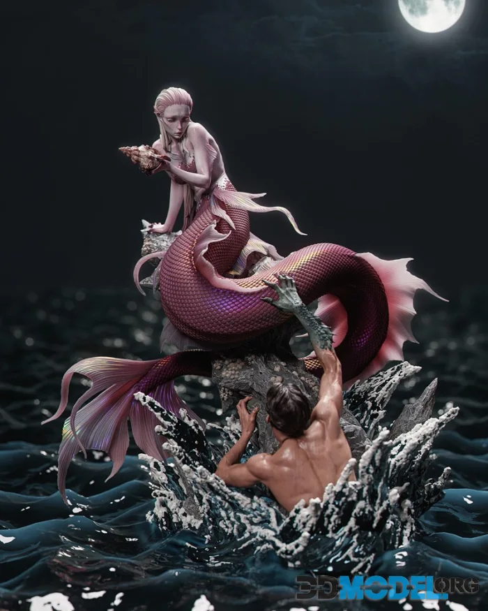 CA 3D Studios - Mermaid – Printable
