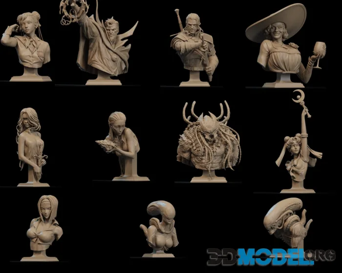 CA 3D Studios - Busts Release December 2025 – Printable