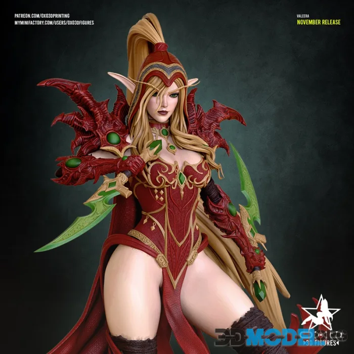 OXO3D Figures - Valeera Sanguinar – Printable