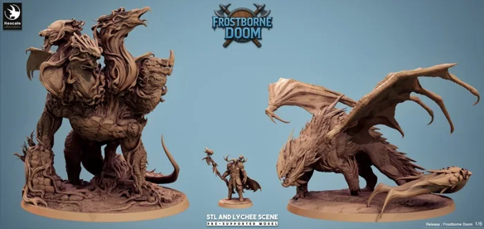 Lord of the Print -  Rescale Miniatures - Frostborne Doom – Printable