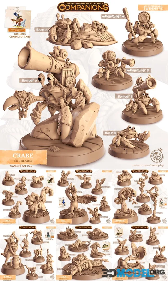 Cast n Play - Animal Companion – Printable