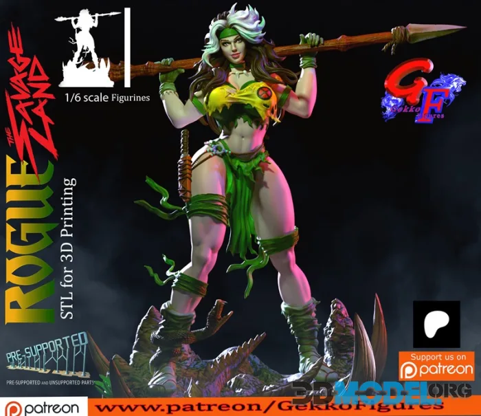 Gekko Figures - Rogue Savage land – Printable