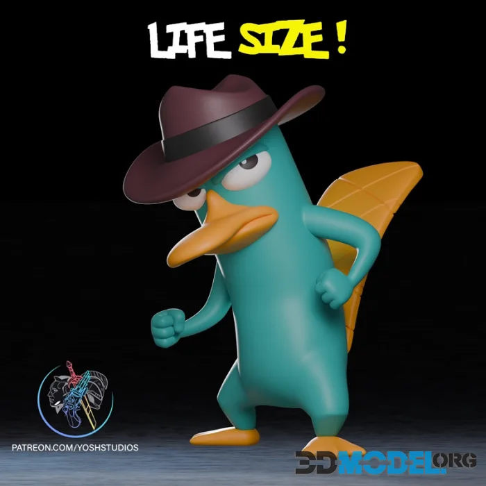 Life Size Perry The Platypus – Printable