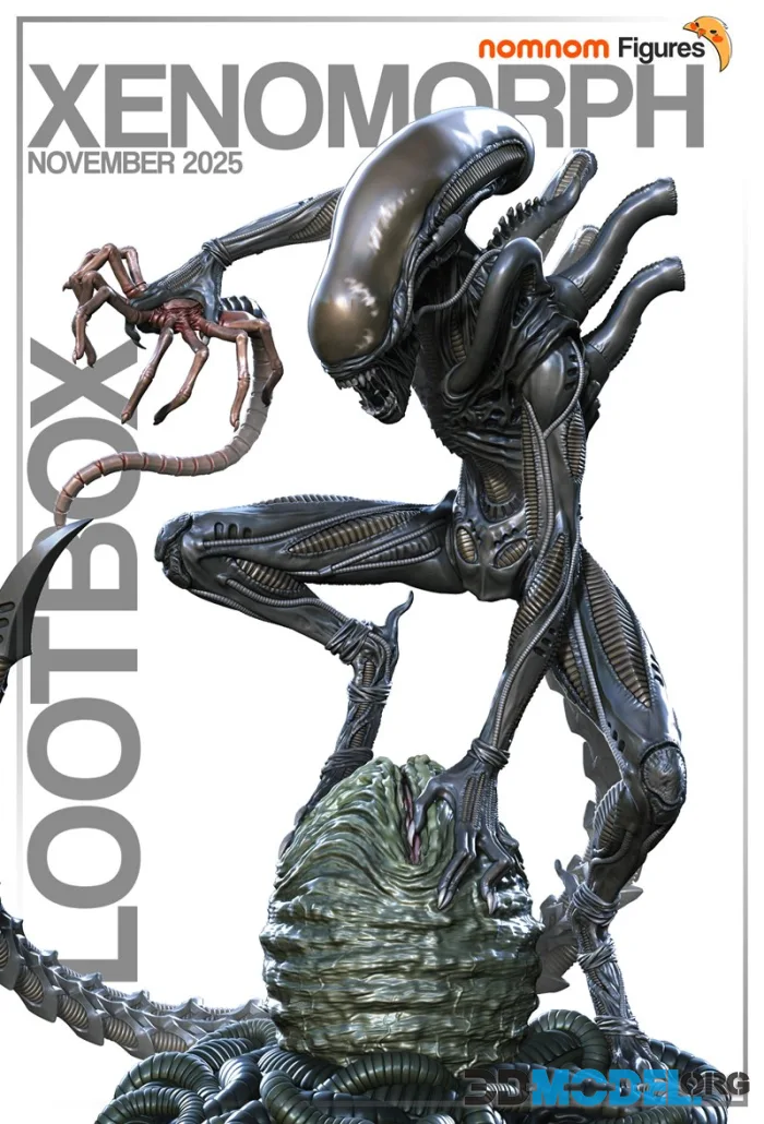 Nomnom Figures - Xenomorph from Alien – Printable