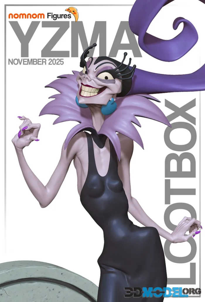 Nomnom Figures - Yzma from Emperor’s New Groove – Printable