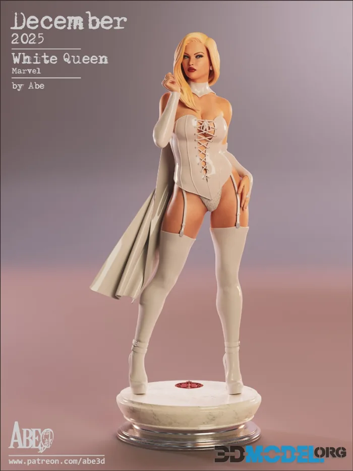 Abe3D - Emma Frost White Queen – Printable