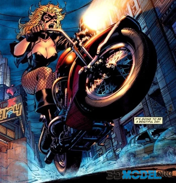 CG Pyro Digital Artist - Black Canary from DC Comics Statue – Printable