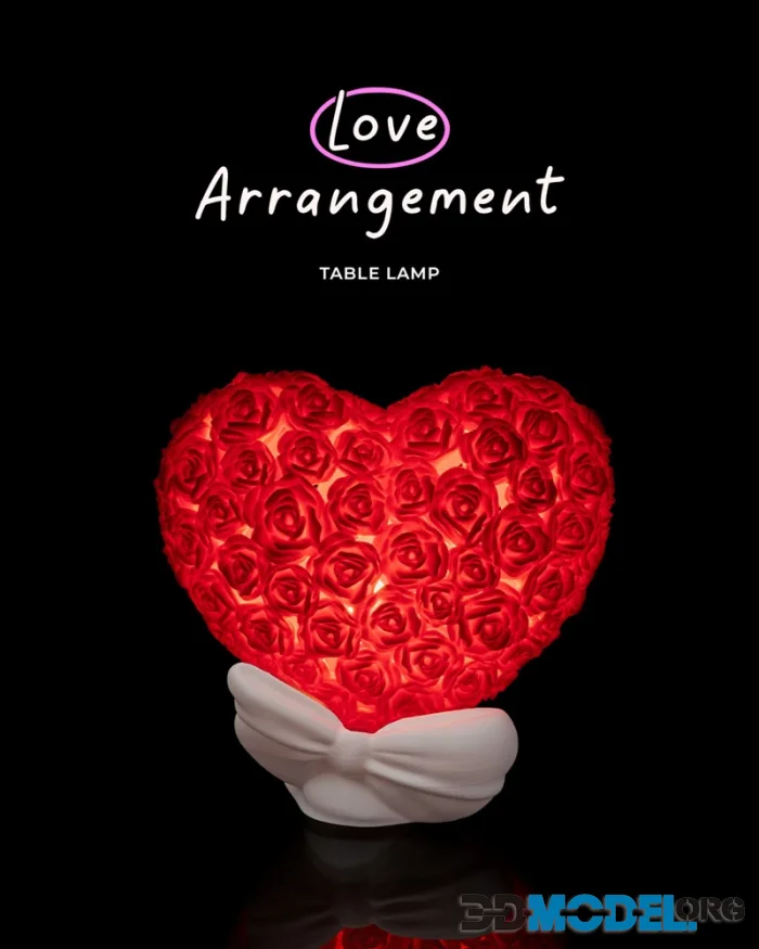 Love Arrangement Table Lamp – Printable