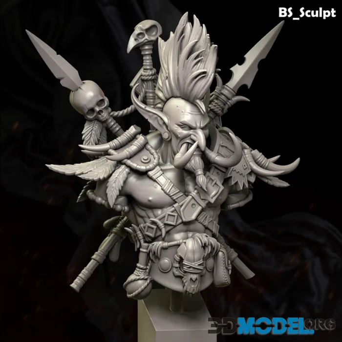 BS-Sculpt Bulat - Master of the Shadows Bust – Printable