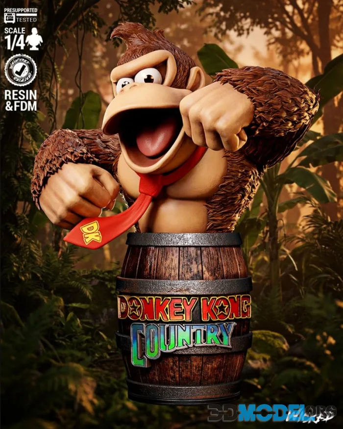 Wicked - Donkey Kong Portrait Bust – Printable