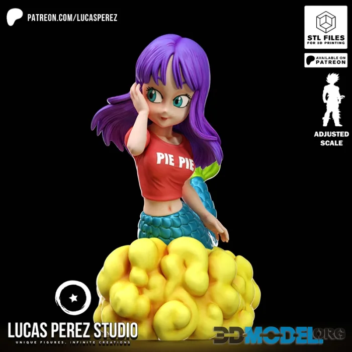 Lucas Perez - Pie Pie – Mermaid Chibi – Printable