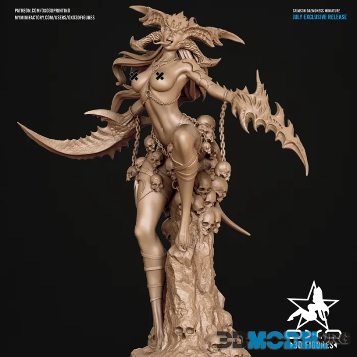 OXO3D Figures - Crimson Daemoness NSFW Version – Printable