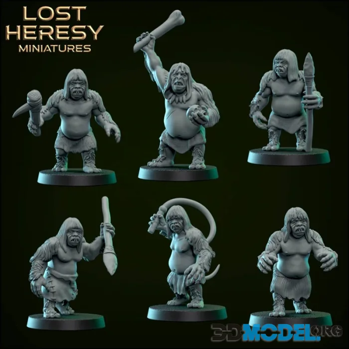 Lost Heresy Miniatures - Cave Cannibals – Printable