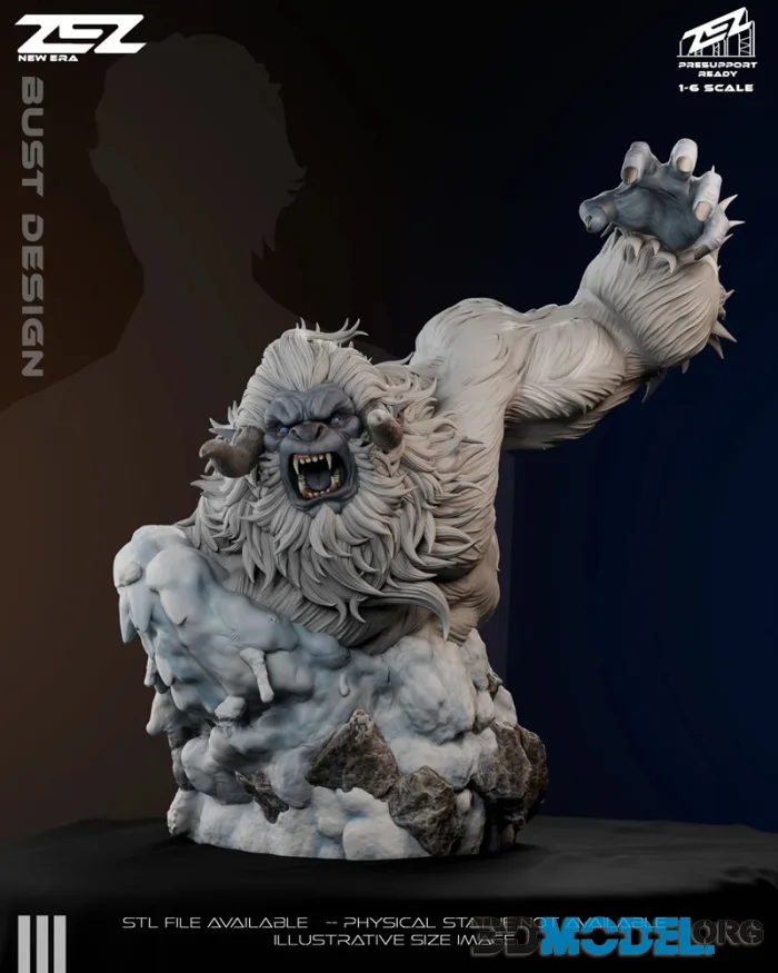 ZEZ Studio - Yeti Bust – Printable