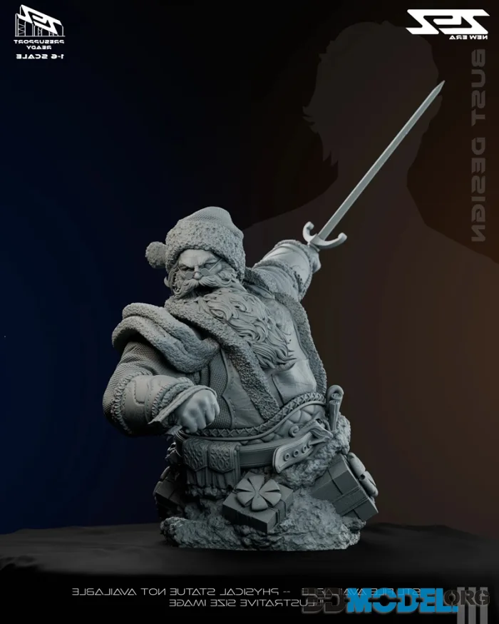 ZEZ Studio - Santa Claus Bust – Printable