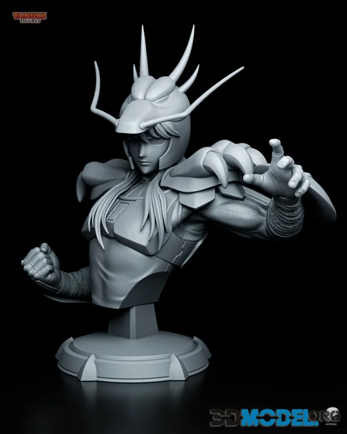 Tanuki Figures - Shiryu - Saint Seiya Bust – Printable