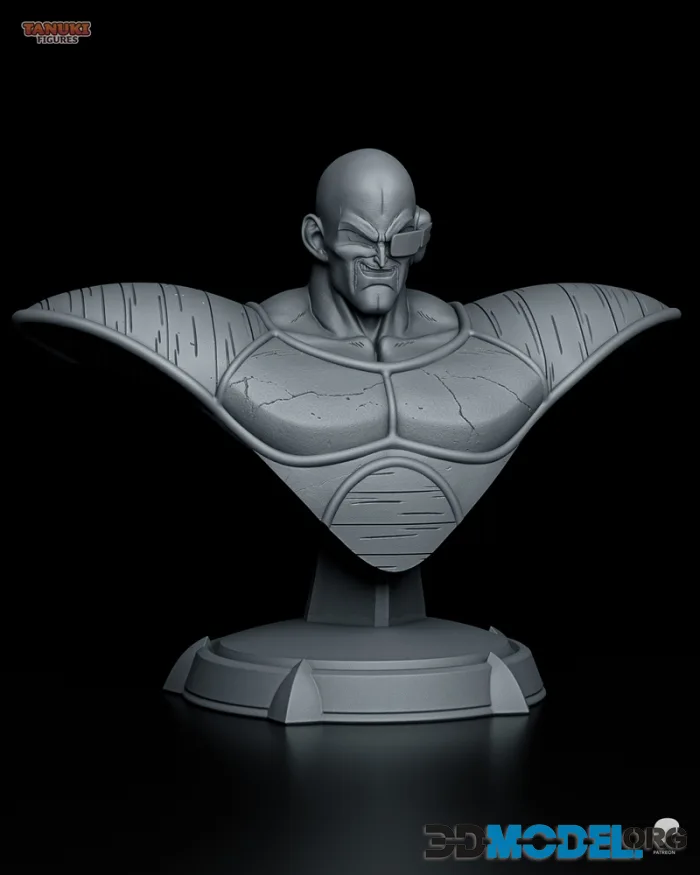 Tanuki Figures - Nappa - Dragon Ball Z Bust – Printable