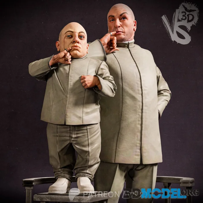 VS3D - Dr. Evil and Mini Me – Printable