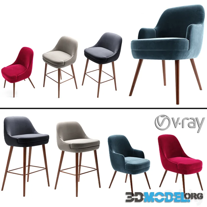 375 Walter Knoll Counter, Bar Stool, Dining & Side Chair
