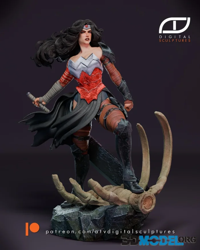 ATV Digital Sculptures - Wonder Woman Absolute – Printable