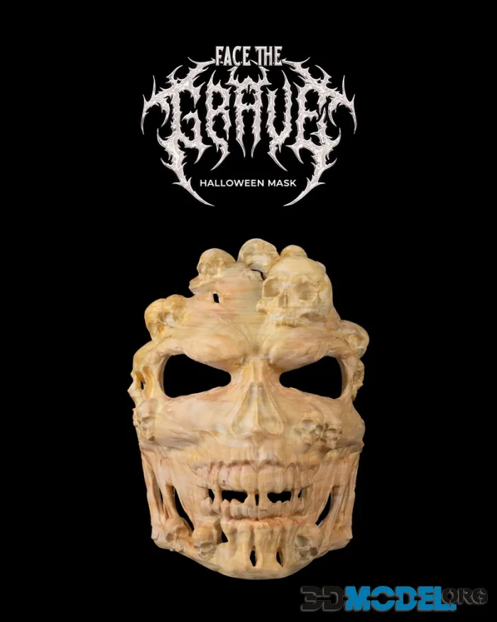 Face the Grave - Halloween Mask – Printable