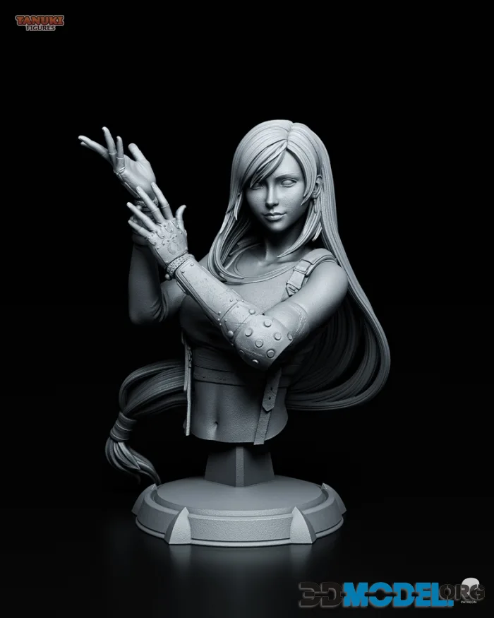 Tanuki Figures - Tifa - Final Fantasy VII Bust – Printable