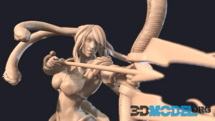 3D Printable   Medusa Longbow Bundle (PBR)