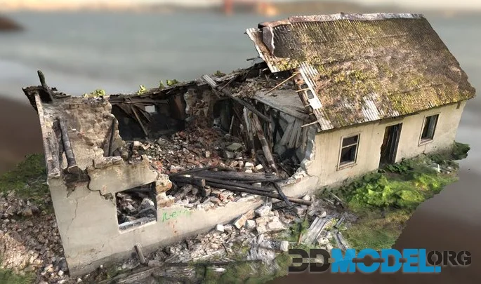 Abandoned Broken House 3D Scan (PBR)