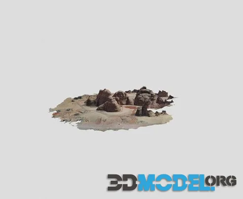 AL ULA MOUNTAIN 3D MODEL (PBR)