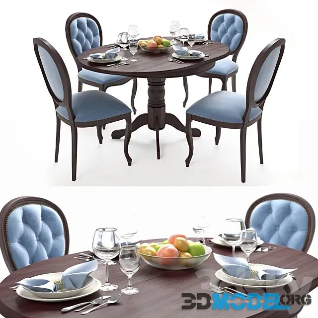 Amadeus Laguna (Ami) classic table t501 and chair s103