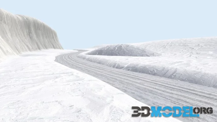 American Road Snowy Terrain (PBR)