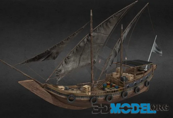 Arabian Dhow Ship (PBR)