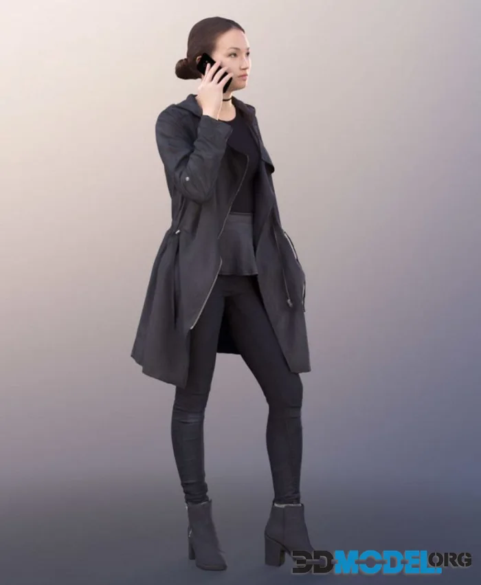 Asian girl woman casual phone