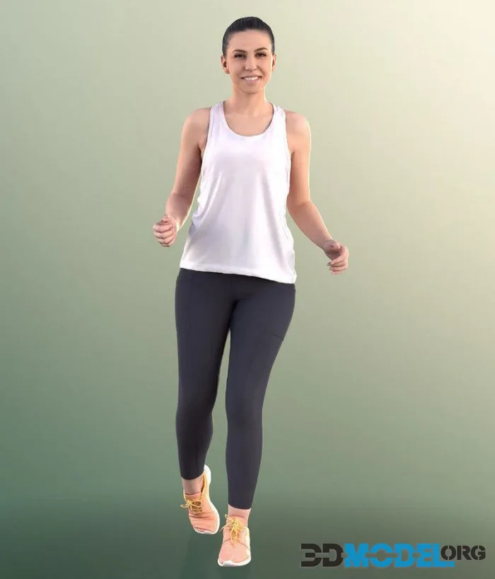 Athletic Woman Running (PBR)